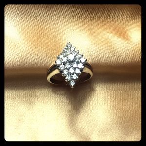 Vintage Diamond 14K White Gold Ring